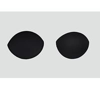 Merceria Pour Toi... Coppia Inserti per Reggiseno No Push up Taglia 1 2 3 4 5 Bianco Nero Nudo Bikini Abito Top Reggiseno Sportivo Coppe Anatomica Rimovibile da Cucire (4, Nero)