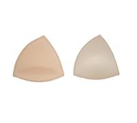 Merceria Pour Toi... Coppia Inserti per Reggiseno Push up Imbottiti Taglia 1 2 3 4 Bianco Nero Nudo Bikini Abito Top Reggiseno Sportivo Coppe Triangolo Rimovibile da Cucire (1, Nudo)