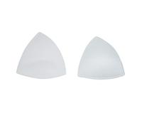 Merceria Pour Toi... Coppia Inserti per Reggiseno Push up Imbottiti Taglia 1 2 3 4 Bianco Nero Nudo Bikini Abito Top Reggiseno Sportivo Coppe Triangolo Rimovibile da Cucire (1, Bianco)