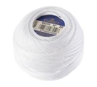 Merceria Pour Toi... Cordonetto DmC 20gr grossezza 20 30 40 50 60 70 80 100 Bianco B5200 Ecru Uncinetto Ricamo Filet cotonechiacchierino (B5200, 60)
