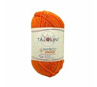 MERCERIA TAJOLINI - Bamboo Summer | Filato Elastico 57% Bambù 38% Cotone | Bikini Costumi Top Capi Estivi | 50g 200m | BS04 Mango | Made In Italy