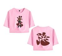 Merch Kaytranada Album Ain't NO Damn Way Crop Top T-Shirt Donna Ragazza Manica Corta, rosa, XXL