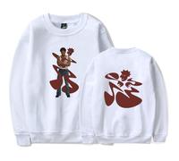 Merch Kaytranada Album AIN'T NO DAMN WAY Girocollo Casual Felpa Abbigliamento Unisex, bianco, 4XL