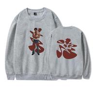 Merch Kaytranada Album AIN'T NO DAMN WAY Girocollo Casual Felpa Abbigliamento Unisex, grigio, L