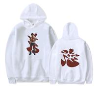 Merch Kaytranada Album AIN'T NO DAMN WAY Manica Casual Graphic Cappuccio, bianco, L