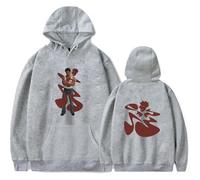 Merch Kaytranada Album AIN'T NO DAMN WAY Manica Casual Graphic Cappuccio, grigio, M