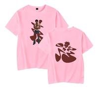 Merch Kaytranada Album Ain't NO Damn Way T-Shirt Uomo Donna Camicia Manica Corta Casual Graphic Tee, rosa, XXS