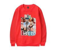 Merch Latto Big Mama Crewneck Abbigliamento Unisex, Rosso, 3XL