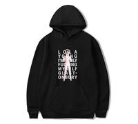 Merch Lola Young I am Only F Myself Album Music Sleeve Casual Graphic Cappuccio, Nero , M