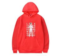 Merch Lola Young I am Only F Myself Album Music Sleeve Casual Graphic Cappuccio, Rosso, M