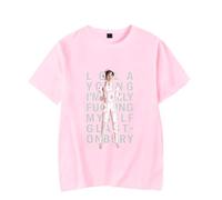 Merch Lola Young I am Only F Myself Album Music T-Shirt Uomo Donna Camicia Manica Corta Casual Graphic Tee, rosa, M