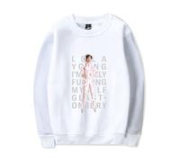 Merch Lola Young I am Only F Myself Album Musica Girocollo Casual Felpa Abbigliamento Unisex, bianco, M