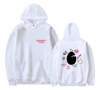 Merch Peter Fox Zukunft Pink Song Unisex Manica Lunga Casual Graphic Cappuccio, bianco, XXL