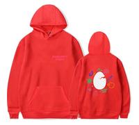 Merch Peter Fox Zukunft Pink Song Unisex Manica Lunga Casual Graphic Cappuccio, Rosso, S