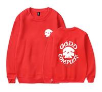 Merch Saint Jhn Concerti Live Tour 2025 Felpa Casual Girocollo Abbigliamento Unisex, Rosso, S