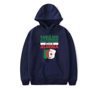 Merch Soolking I will love you forever my Algeria unisex manica lunga casual con cappuccio grafica, Marina Militare, L