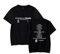 Merch T-Shirt Damiano David Funny Little Fears Album Manica Corta Unisex, Nero , S