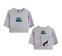 Merch Trueno Eub Deluxe World Tour 2025 - Top corto unisex classico da maggio a settembre, grigio, XXL
