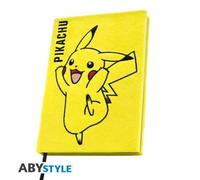 ABYSTYLE POKÉMON Pikachu - Quaderno A5 di alta qualità, prodotto ufficiale, copertina rigida, pagine a righe, chiusura elastica