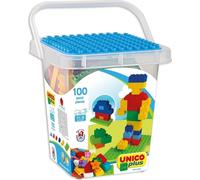 Merchandising Androni: Unico Plus - Costruzioni 2-5 Anni - Secchio 100 Pz (Made