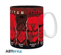 ABYstyle Tazza Attack on Titan – 460 ml – Tutti i Titani – Sublimazione – Con scatola