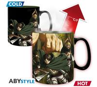Merchandising Attack On Titan: ABYstyle - Titans3 (Mug Heat Change 460 Ml / Tazz