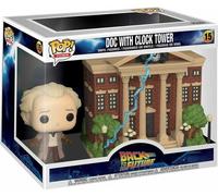 Funko Pop! Town: Back To The Future Doc Brown W/Clock Tower #15