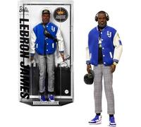 Barbie Signature - LeBron James Kenbassadors, bambola da collezione del campione NBA con giacca in stile college e accessori inclusi, cuffie e occhiali da sole, 6+ anni, HRM33