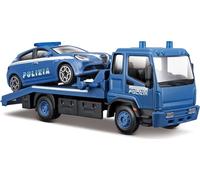 Merchandising Bburago: Carro Attrezzi Polizia Con Auto 1:43