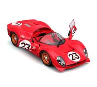 Ferrari 330 P4 #23 Daytona 1967 Rosso Modellino Auto 1:24 Bburago
