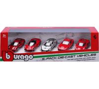 BURAGO BU56125 FERRARI SET 5X 488 GTB ENZO 488 PISTA F-12 BERLINETTA LAFERRARI 1