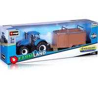 Trattore Agricolo Bburago con Rimorchio 10cm