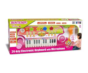 Merchandising Bontempi 12 2972: Tastiera Da Tavolo 24 Tasti Con Microfono E Legg