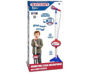 Merchandising Bontempi 40 0710: Microfono Da Palcoscenico Con Connessione Mp3, E