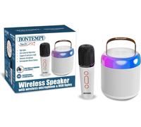 Bontempi | Cassa Acustica Wireless con Microfono Senza Filo e Luci RGB, 13,5x8,4x8,4 cm