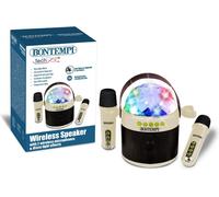 Bontempi | Cassa Wireless con Doppio Microfono e Luci LED da Discoteca, 18,5x17x12 cm