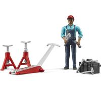 Bruder 62100 Personaggi Meccanico con Attrezzi Officina 4 Anni+