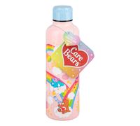 Paladone, Borraccia in metallo degli orsetti del cuore con tappo a vite, 600 ml, con licenza ufficiale, adorabile, riutilizzabile, con design colorato, per viaggi, sport, scuola e ufficio