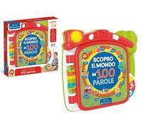 Clementoni Baby Scopro Il Mondo in 100 Parole, Gioco Educativo Bambini 1-4 Anni, Libro Prima Infanzia 10 Pagine Interattive per Imparare Nuovi Vocaboli in Italiano e Inglese, Lingua Italiana, 17984