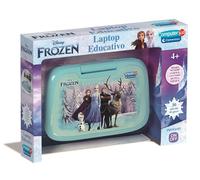Clementoni - Computer Kid Frozen Laptop Educativo Bambini 4+ Anni, 30 attività Interattive per Imparare Lettere, Numeri, Logica e Musica, Tastiera Illustrata e Schermo LCD, Lingua Italiana, 16056