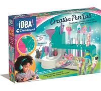 Clementoni Idea - Laboratorio delle Penne Personalizzate, Kit Creativo per Bambini 6+ Anni, con 50+ Accessori e 10 Penne Personalizzabili, Lingua Italiana, 18748