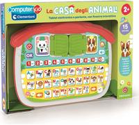 Clementoni - Computer Kid La Casa degli Animali, Gioco Educativo Bambini 2-4 Anni, 16 attività, Impara Lettere Numeri Animali Habitat e Musica, con Finestra Interattiva, Lingua Italiana, 16490