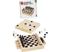 Merchandising Dal Negro: Scacchi Dama Tria Legno 30 Cm