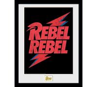 Merchandising David Bowie: GB Eye - Rebel Rebel Logo (Stampa In Cornice 30x40cm)