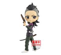 Banpresto Figura Q Posket Genya Shinazugawa - Demon Slayer Kimetsu No Yaiba - 14 cm Rosa