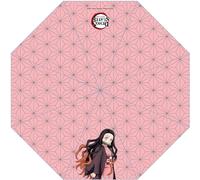 SAKAMI - Demon Slayer - Nezuko - Ombrello, ombrello, ombrello/parasol, pieghevole, pieghevole, pieghevole e tascabile, originale e con licenza