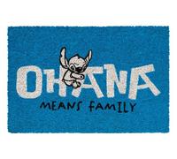 Grupo Erik Zerbino Disney Stitch Celeste, Fabbricato con una Base in PVC Antiscivolo, 40x60 cm