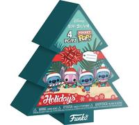 Funko Pocket Pop! Stitch Holiday - 4 Pack Tree Box - Lilo And Stitch - Portachiavi - Mini Figura in Vinile da Collezione Novità Portachiavi - Riempitivi per Calze - Idea Regalo - Disney/Pixar Fans
