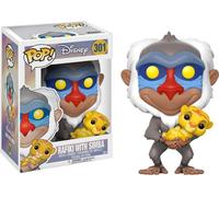 Il Re Leone Pop Disney Vinile Figura Rafiki & Simba 9 Cm Funko