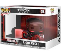Funko Pop! Ride: Tron: Ares - Athena con Light Cycle - Figurina in vinile da collezione - Merchandising ufficiale - Giocattoli per bambini e adulti - Figurina da collezione e da esposizione